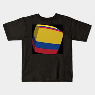Colombian Flag cubed. Kids T-Shirt